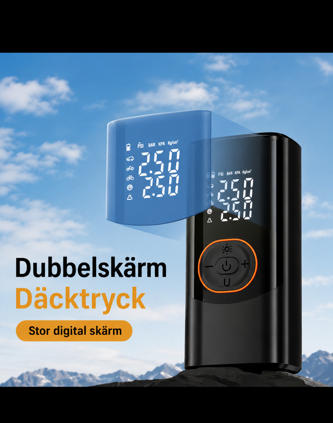 TireForce-pumpa däcken snabbt och enkelt var du än är